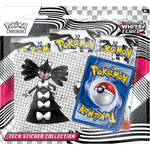 White Flare Tech Sticker