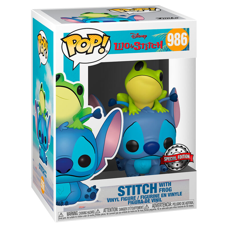 Stitch with Frog 1 Funko POP! Disney Stitch with Frog #986 - Image 1