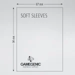 Gamegenic Soft Sleeves 67x94mm (100u) - Image 2
