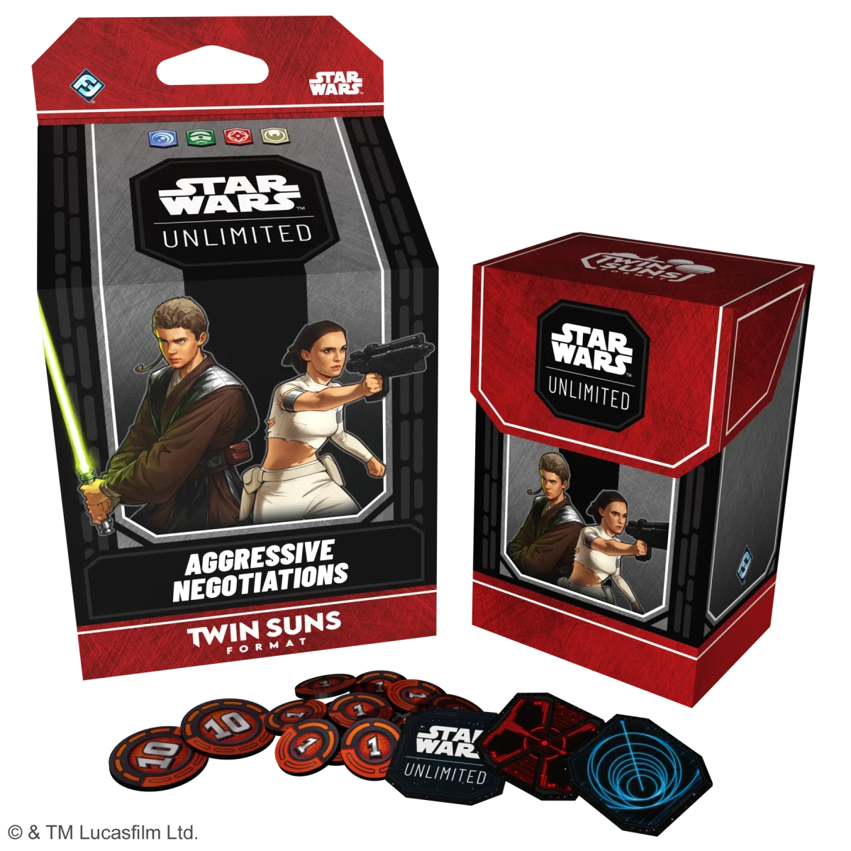 Star Wars: Unlimited - Aggressive Negotiations: Anakin Skywalker & Padme Amidala Twin Suns Deck - Image 2