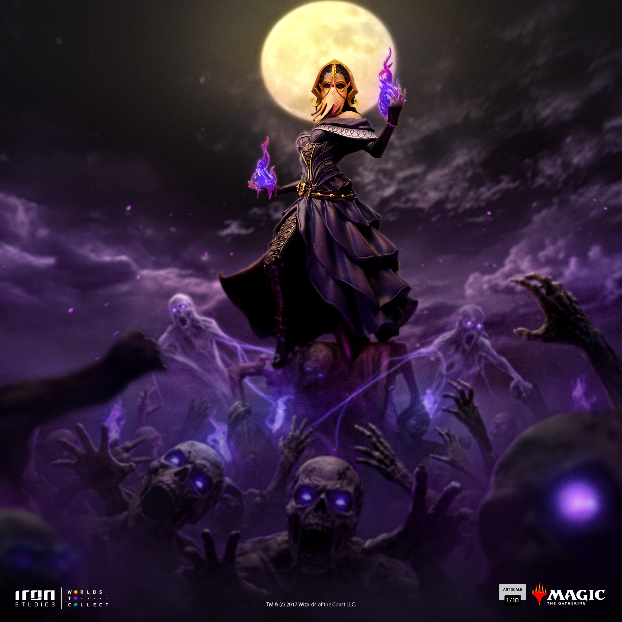Photo_Comp Iron Studios – Magic: The Gathering – Art Scale 1/10 – Liliana Vess - Image 1